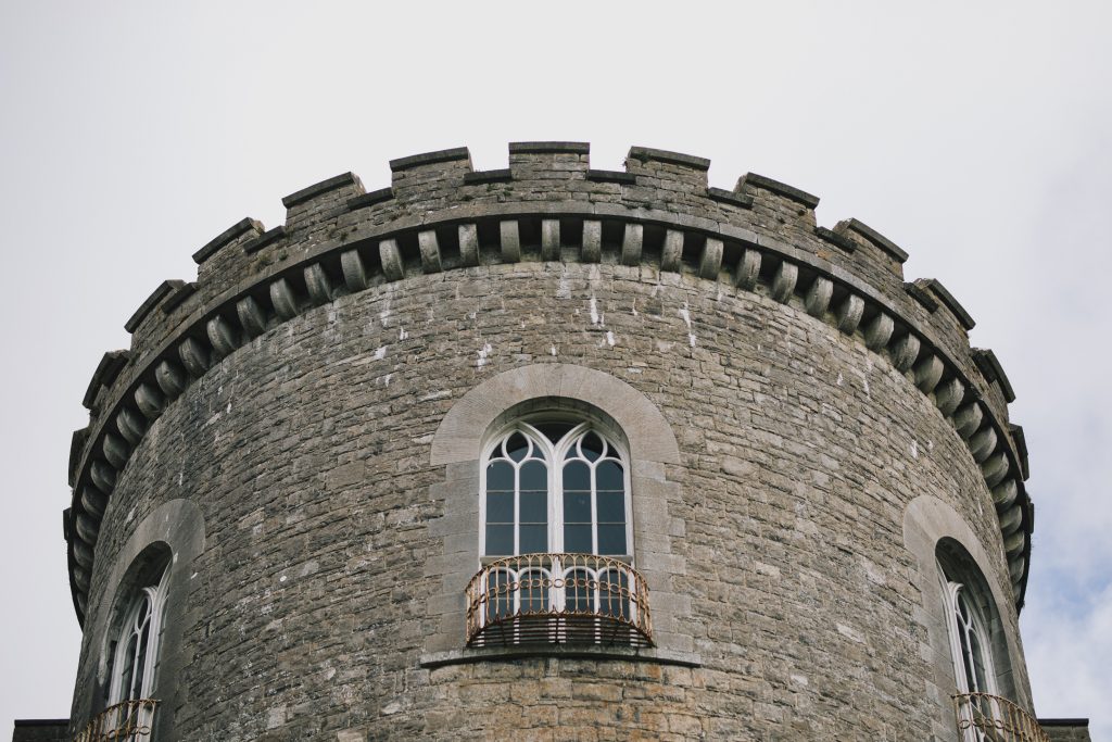 Slane Castle tower view from the ground